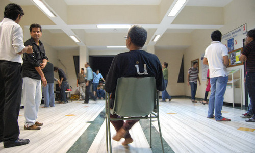Rehearsals for a Manoj Shah play