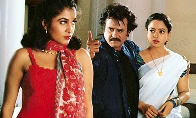 Rajnikanth chooses homely servant Soundarya over heiress Ramya in 'Padayappa'