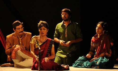 Ensemble performing a Qawaali
