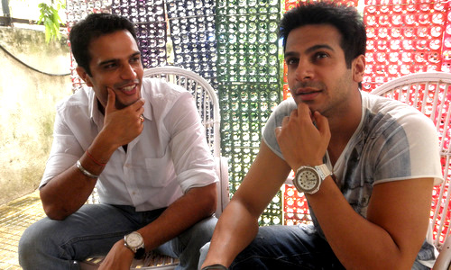 Jitin Gulati (left) in conversation with Karan Mehra