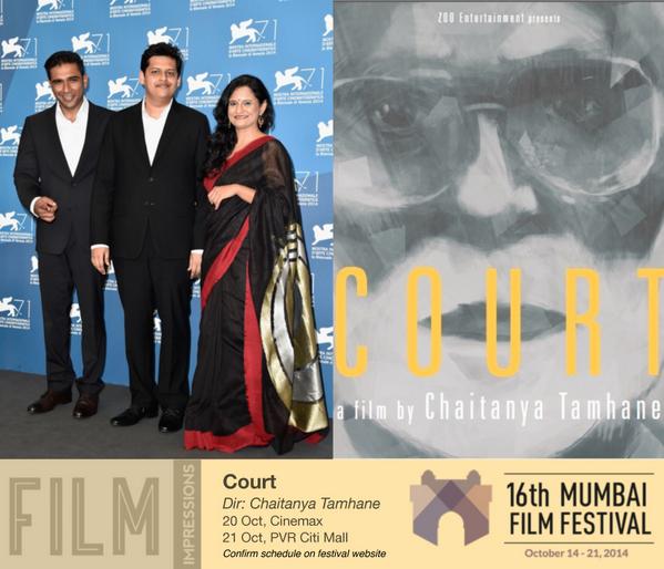 Big winner at @la_Biennale Chaitanya Tamhane's #Court will  open at #MAMI2014 @Variety review: http://t.co/xWDOpzccu2 http://t.co/5T4VAab1q0
